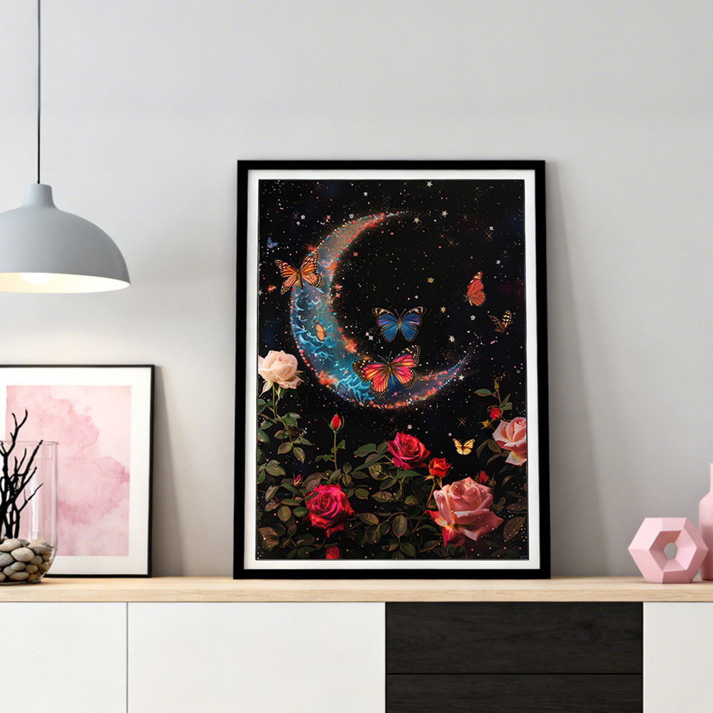 HUACAN Diamond Painting 5d Moo - Resin Art For Rose ulasan dan harga