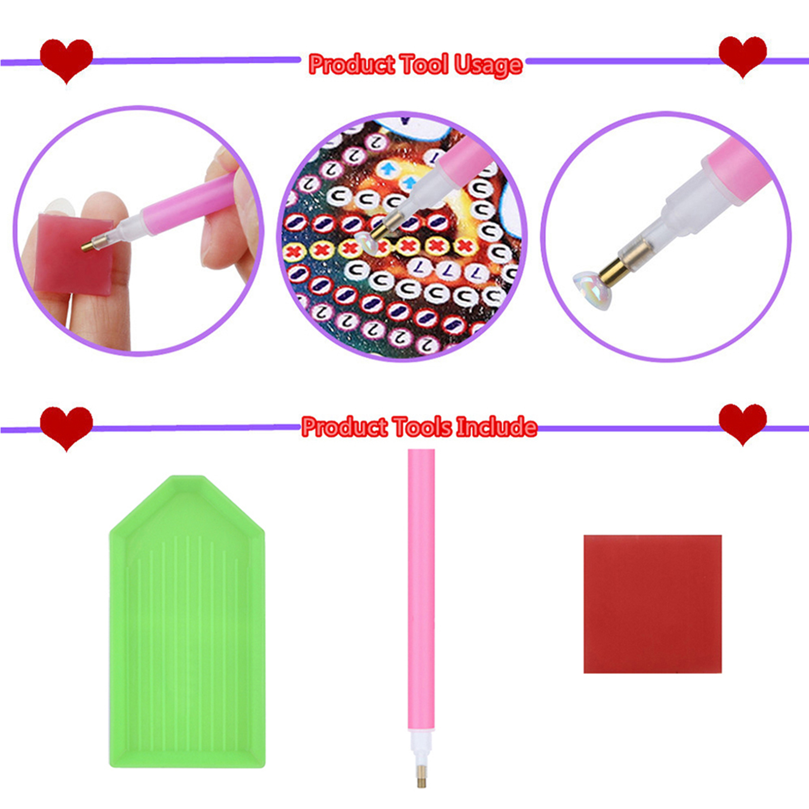 15Pcs DiY Diamond Art Keychain - Resin Art A Keychain ulasan dan harga