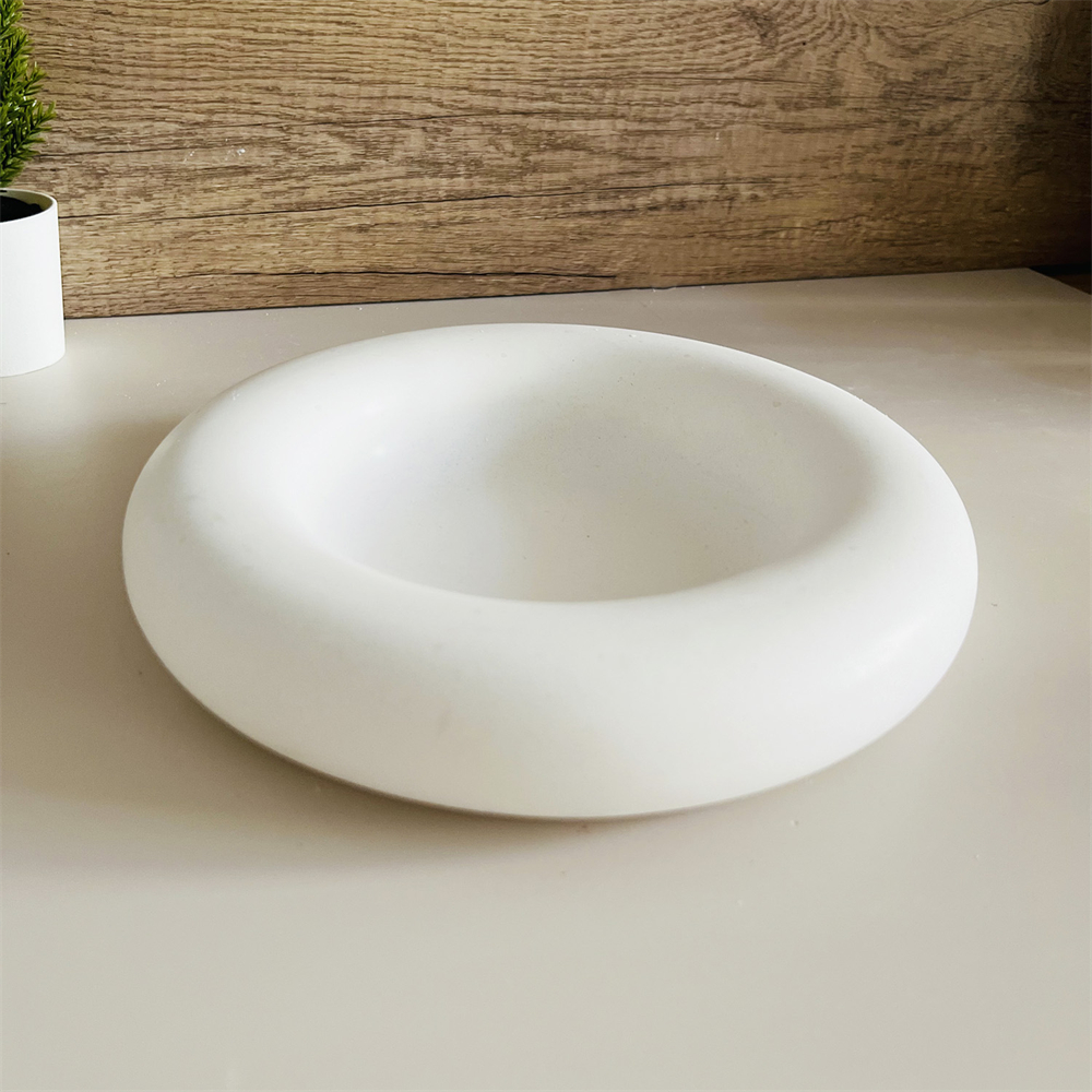 Large Round Dish Concrete Ceme - Resin Art Table ulasan dan harga