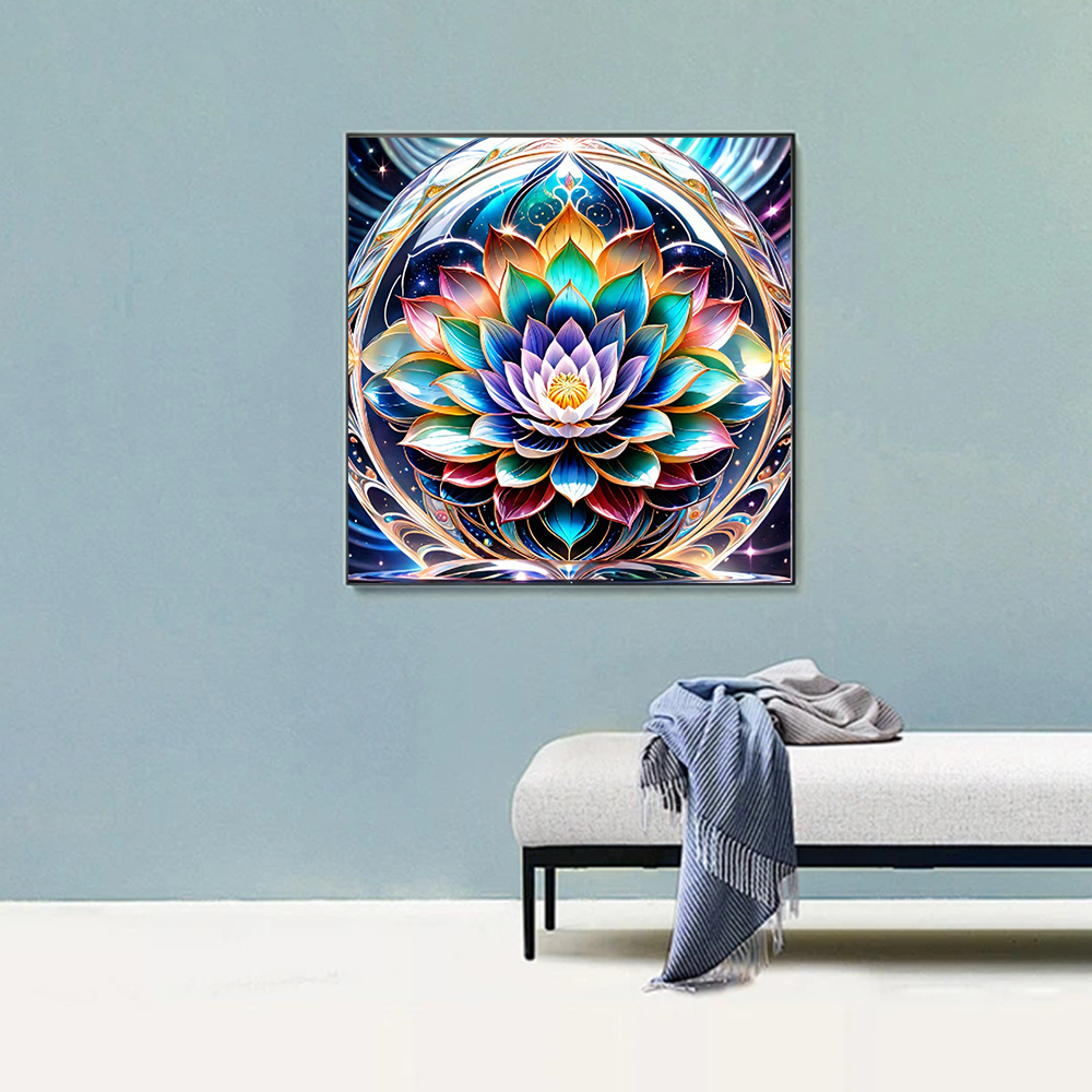 Huacan 5d Diamond Painting Flo - Resin Art For Rose ulasan dan harga