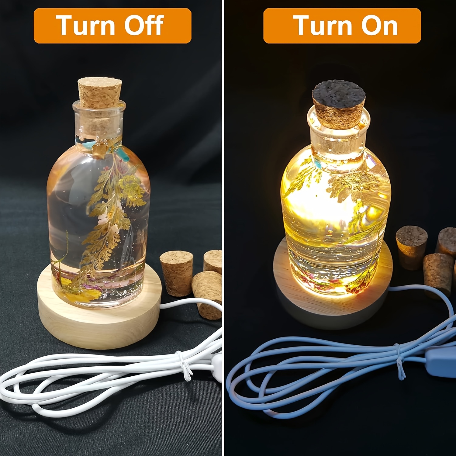 Drift Bottle Light Resin Mold  - Resin Art Table ulasan dan harga