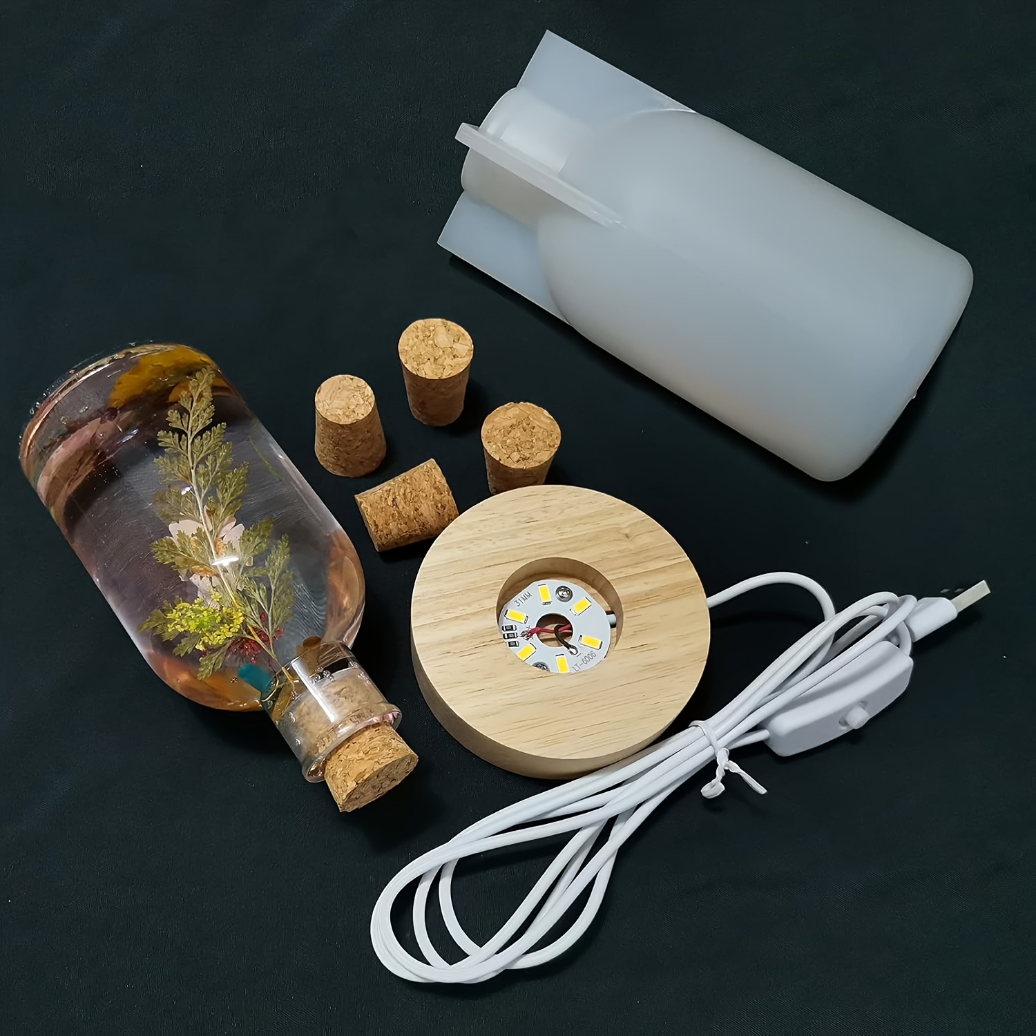 Drift Bottle Light Resin Mold  - Resin Art Table ulasan dan harga
