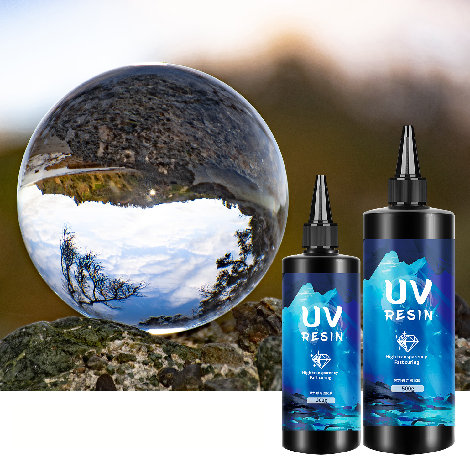 30-1000g Rare Uv Resin Glue Hi - Uv Resin Clear Hard ulasan dan harga