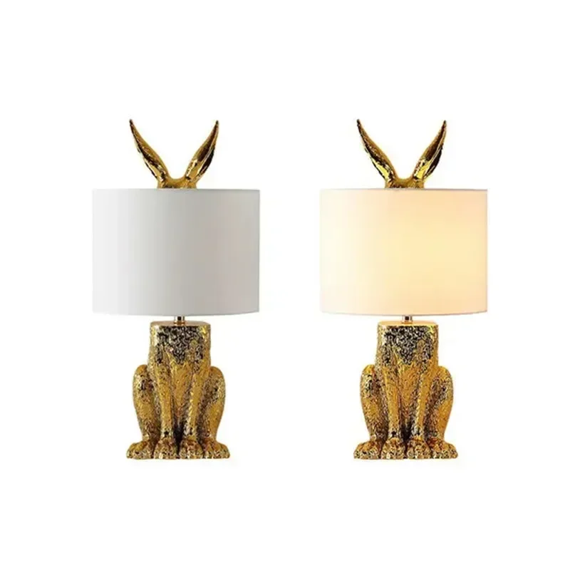 Nordic Modern Rabbit Table Lam - Resin Art On Floor ulasan dan harga