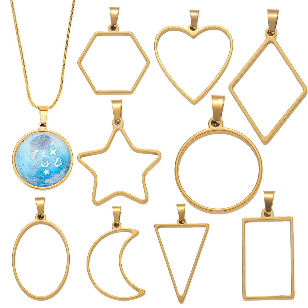 5pcs Stainless Steel Open Back - Resin Art Guide ulasan dan harga