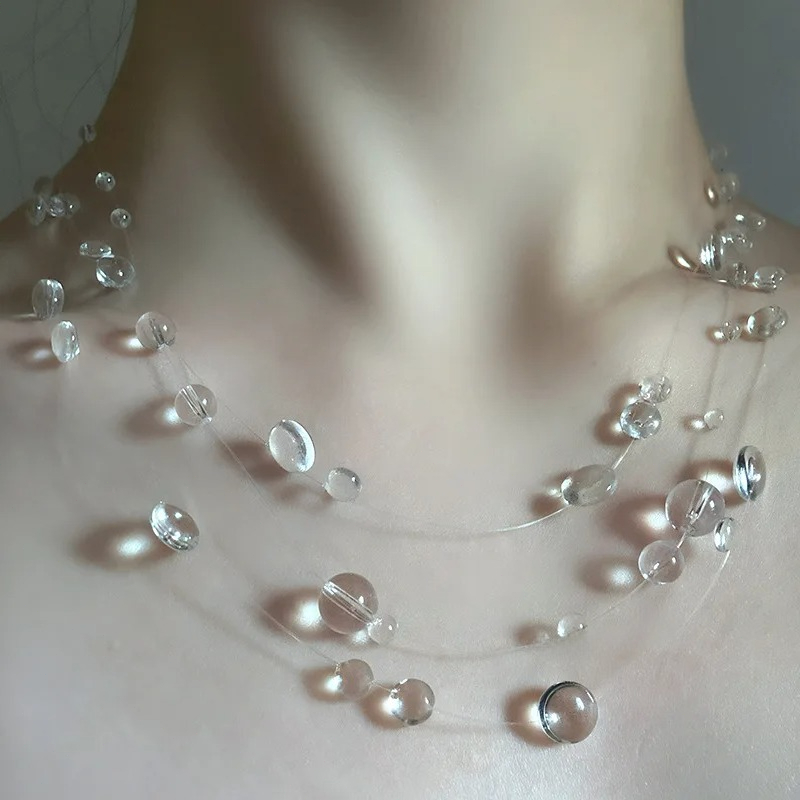 Fashion Handmade Water Drop Ne - Resin Art Necklace ulasan dan harga
