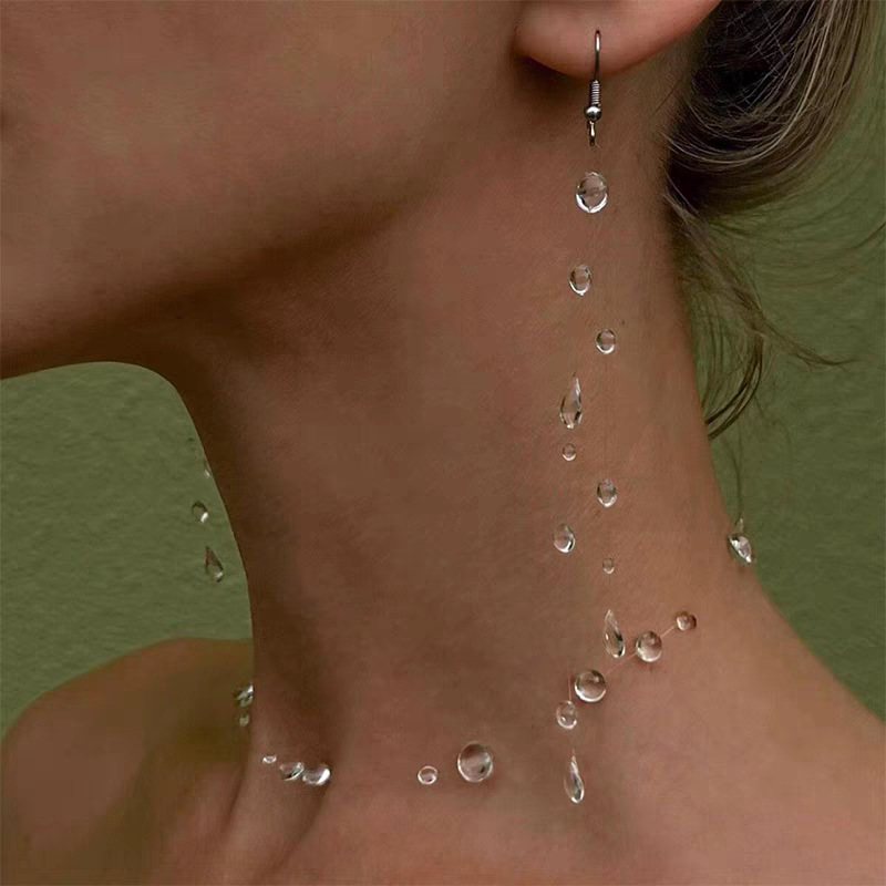 Fashion Handmade Water Drop Ne - Resin Art Necklace ulasan dan harga
