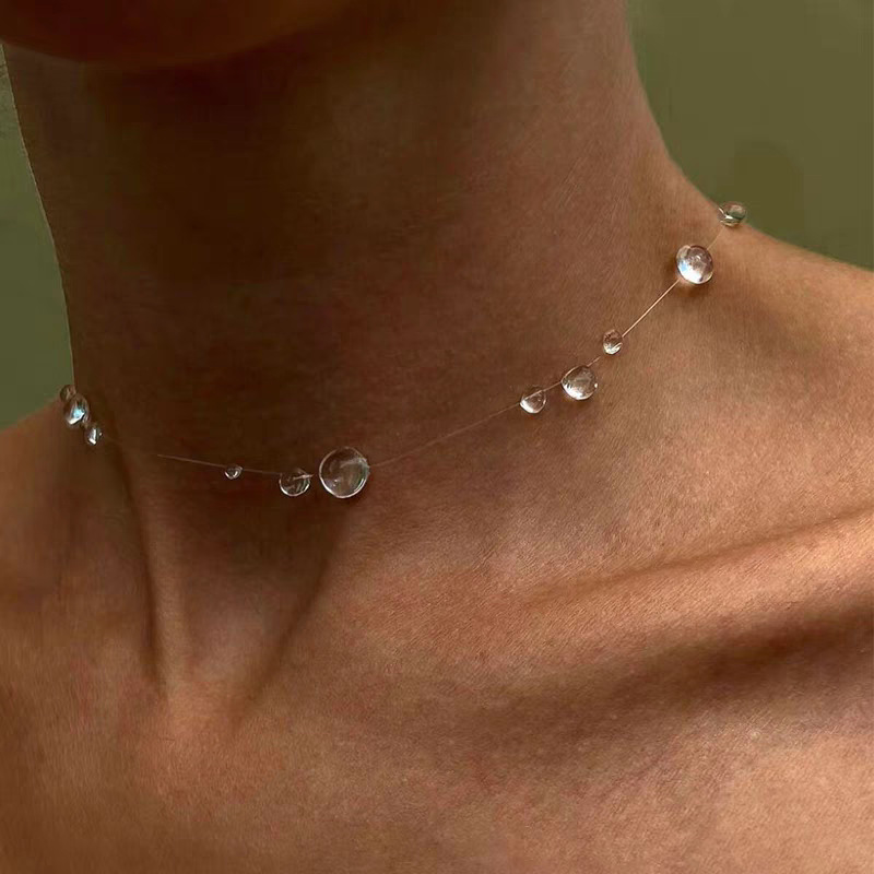 Fashion Handmade Water Drop Ne - Resin Art Necklace ulasan dan harga