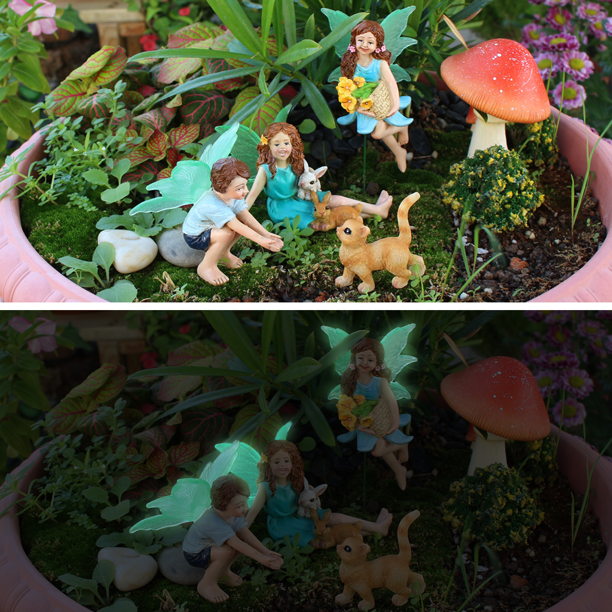 4pc Flower Fairy and Animal Pa - Resin Art And Decor ulasan dan harga