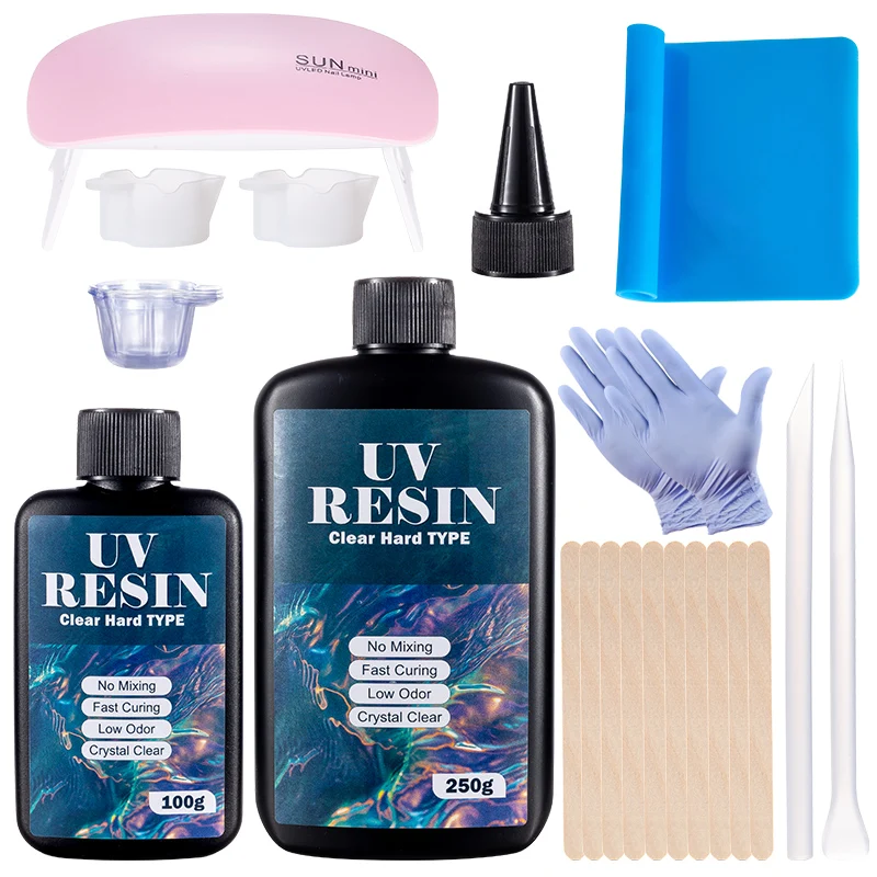 Hard UV Resin Glue Kit Fast Cu - Uv Resin Clear Hard ulasan dan harga