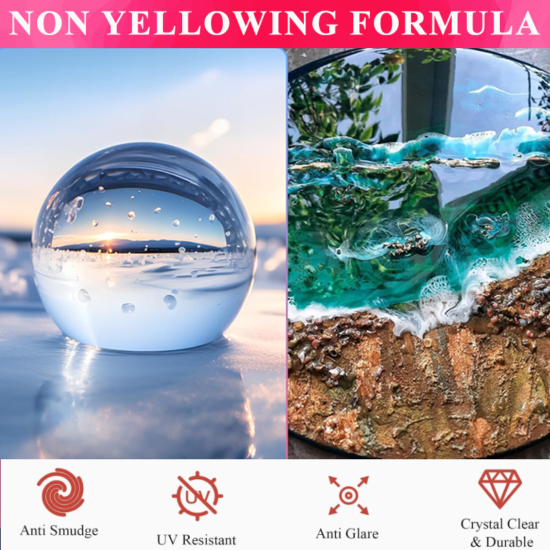 1:1 Crystal Clear Epoxy Resin  - Resin Art Table ulasan dan harga
