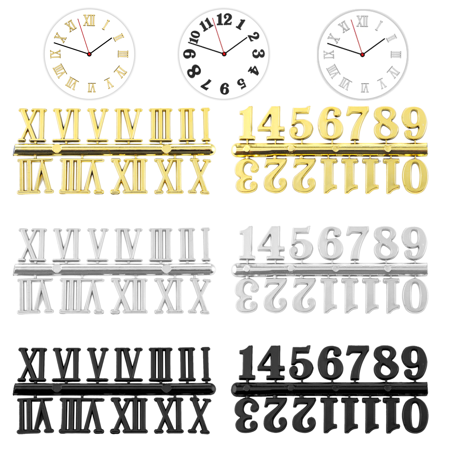 Clock Numerals Arabic Roman Nu - Resin Art Clock ulasan dan harga