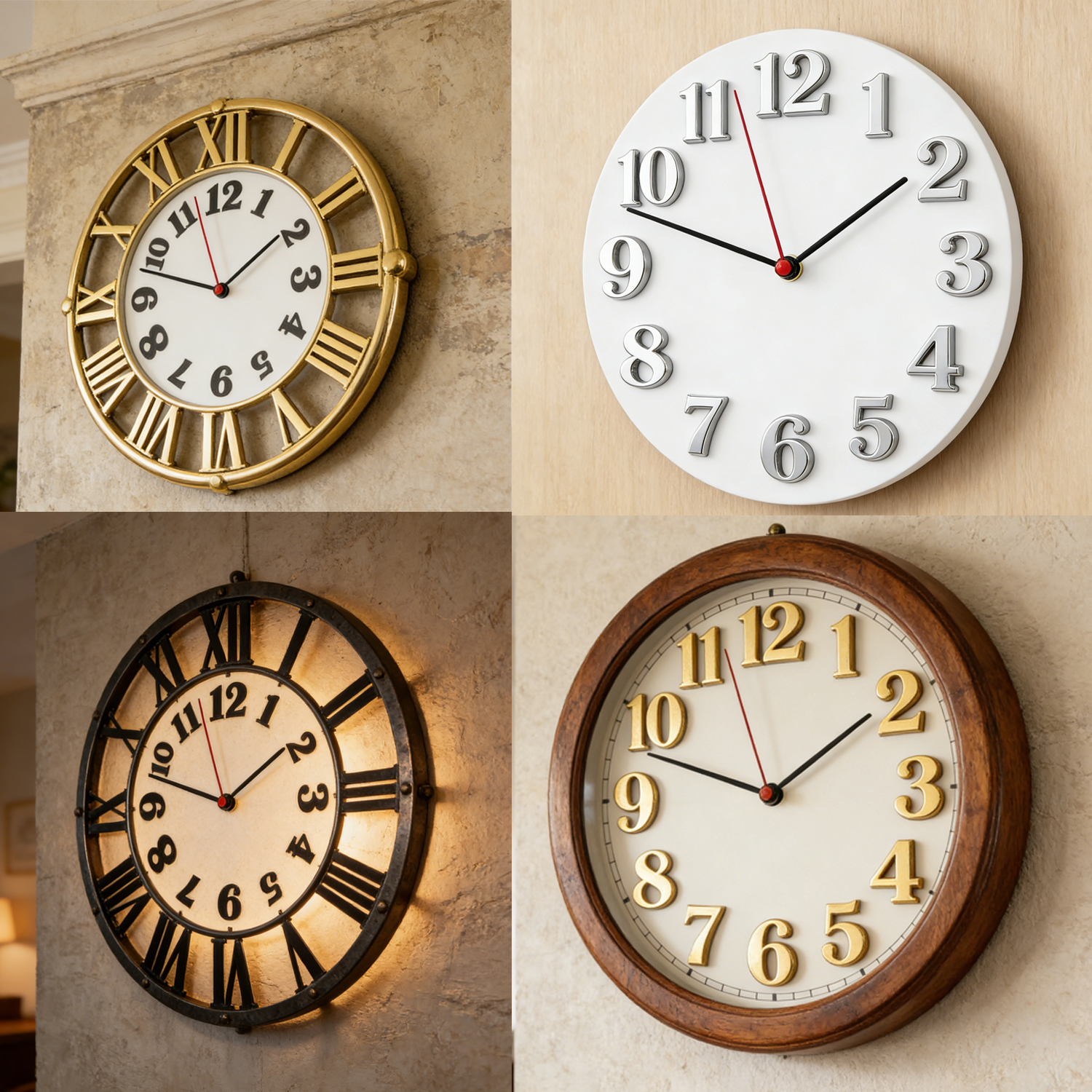 Clock Numerals Arabic Roman Nu - Resin Art Clock ulasan dan harga