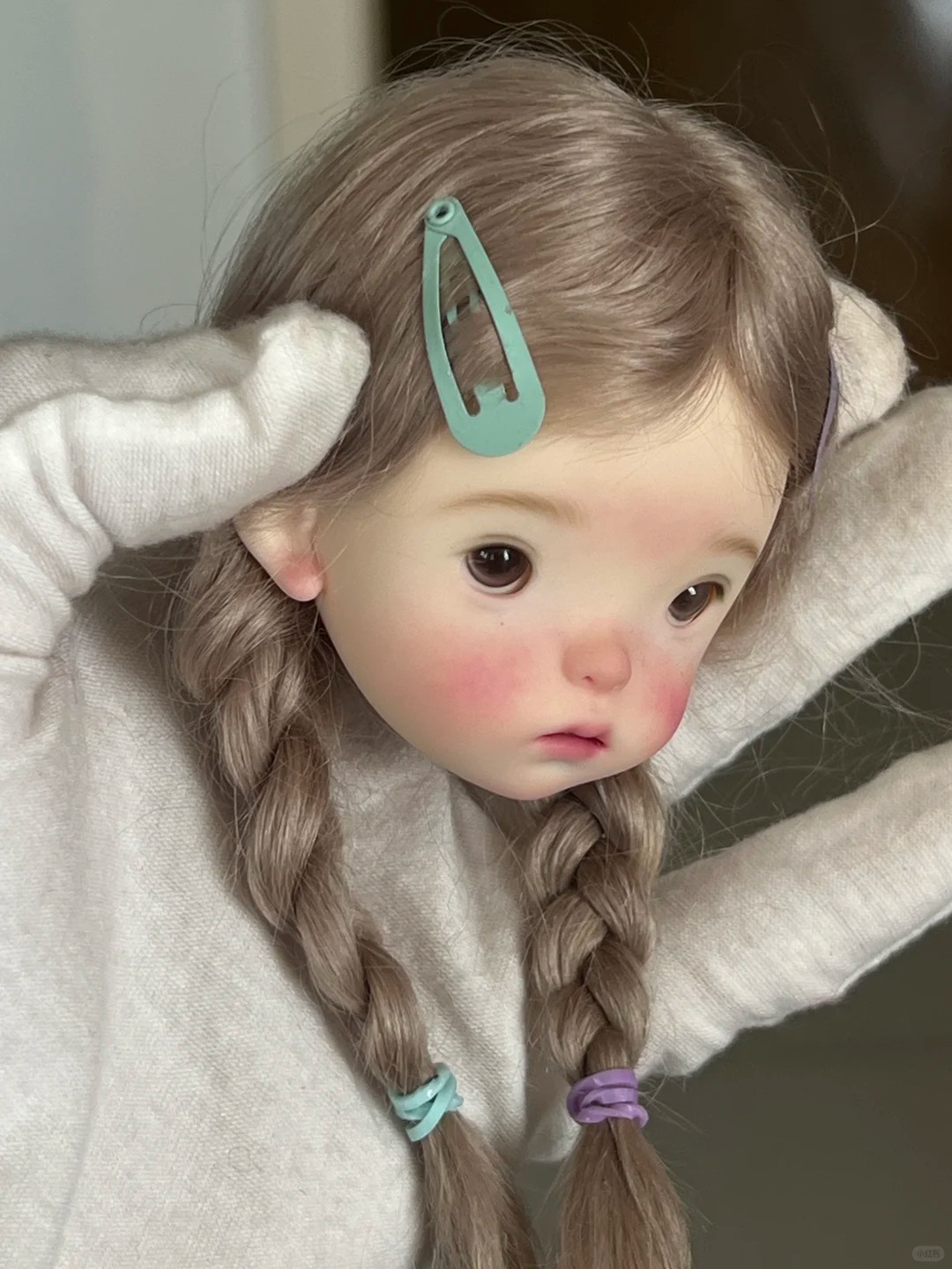 SD BJD Doll 1/6 Landoudou Head - Resin Art Baby ulasan dan harga