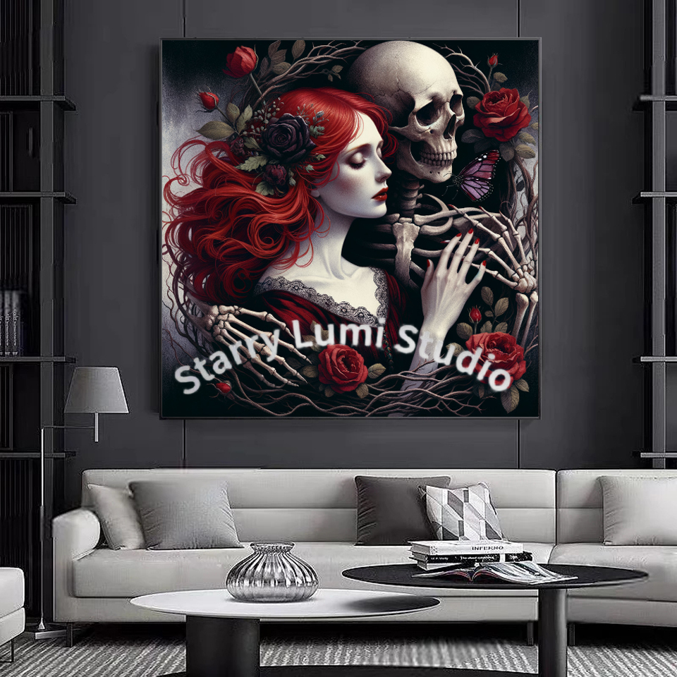 5D Diamond Painting Gothic Lad - Resin Art For Rose ulasan dan harga