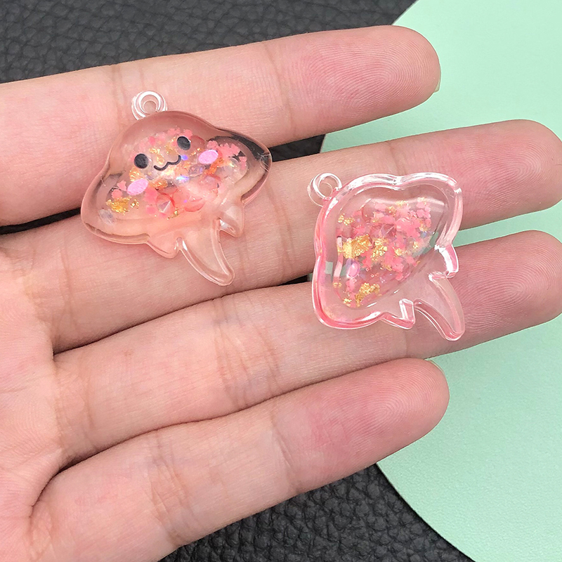 10Pcs Luminous Manta rays Resi - Resin Art Pendant ulasan dan harga