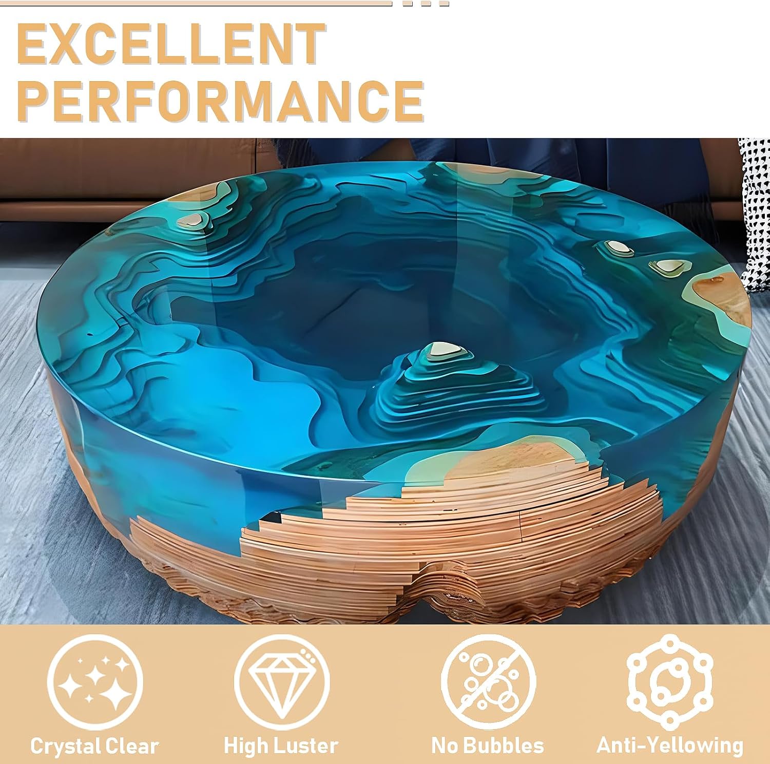 17.6oz/33.8oz AB Resin Epoxy G - Resin Art And Jewelry ulasan dan harga
