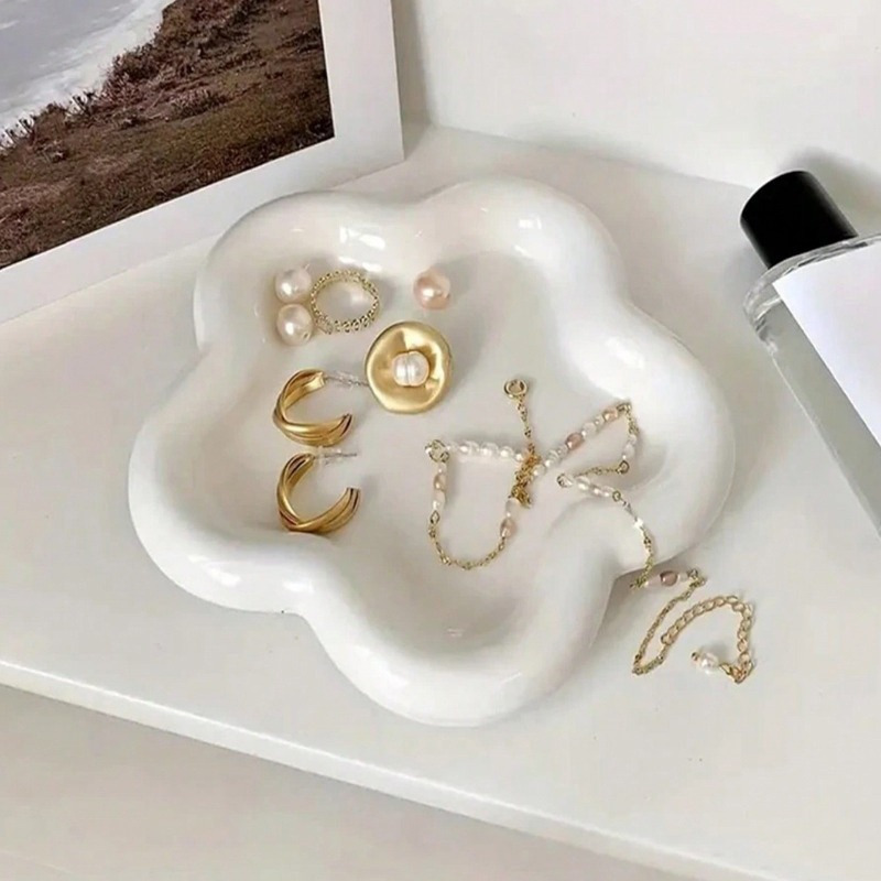 Room Decor Chic Floral Resin J - Resin Art Necklace ulasan dan harga