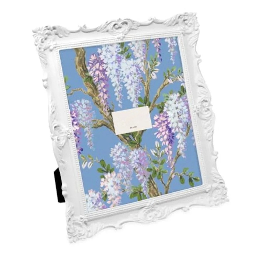 8x10 White Ornate Textured Han - Resin Art Gallery ulasan dan harga