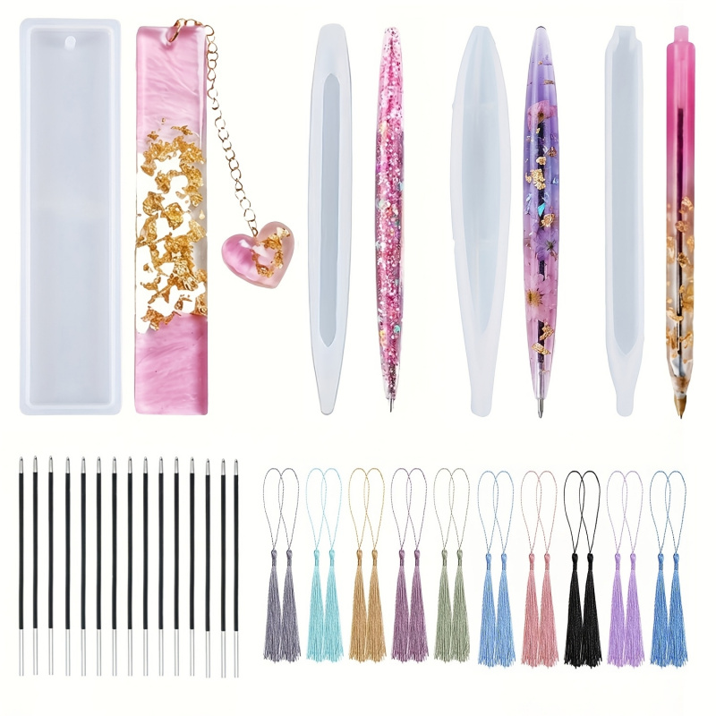 39Pen and bookmark silicone mo - Resin Art Guide ulasan dan harga