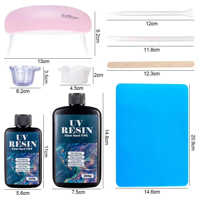 100g/250g Clear UV Resin Hard  - Uv Resin Clear Hard ulasan dan harga