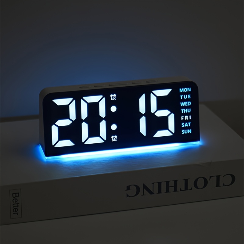 Digital LED Alarm Clock Deskto - Resin Art Watch ulasan dan harga