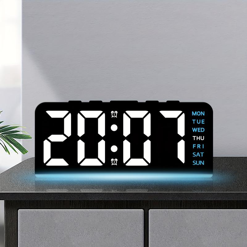 Digital LED Alarm Clock Deskto - Resin Art Watch ulasan dan harga