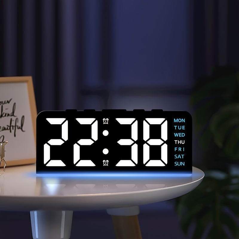 Digital LED Alarm Clock Deskto - Resin Art Watch ulasan dan harga