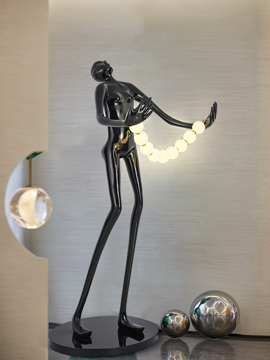 Statue Character Floor Lamp Ar - Resin Art Floor ulasan dan harga