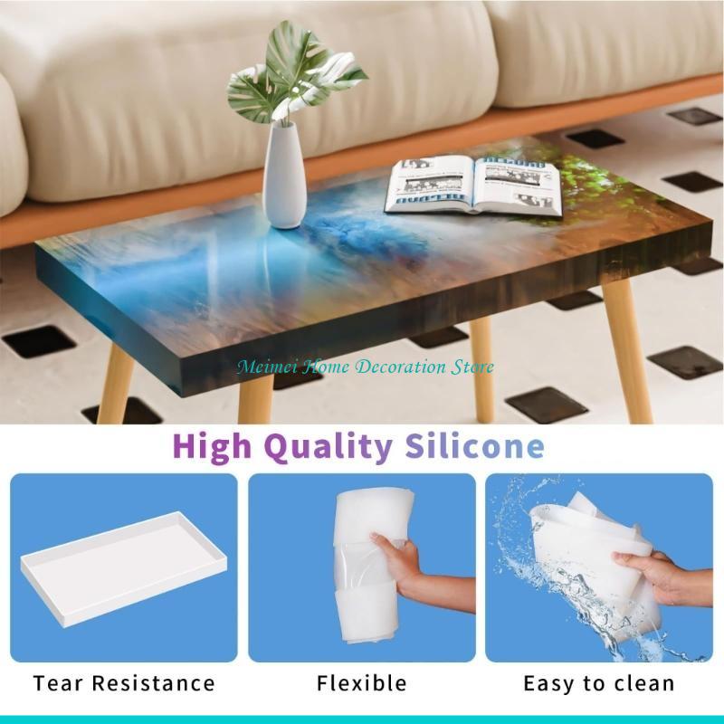 H7BF Large Silicone Mould for  - Resin Art Table ulasan dan harga