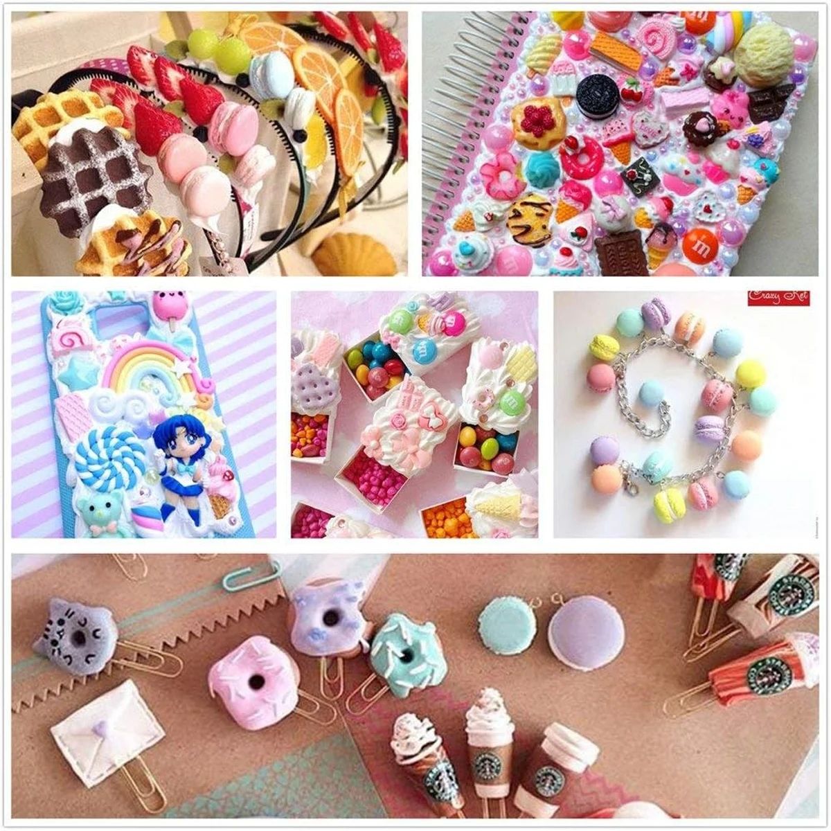 30pcs Random Candy Slime Charm - Resin Art Supplies ulasan dan harga