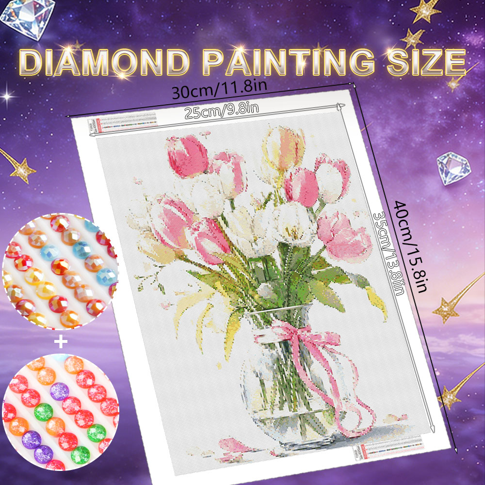 HUACAN Diamond Art Painting Ro - Resin Art For Rose ulasan dan harga