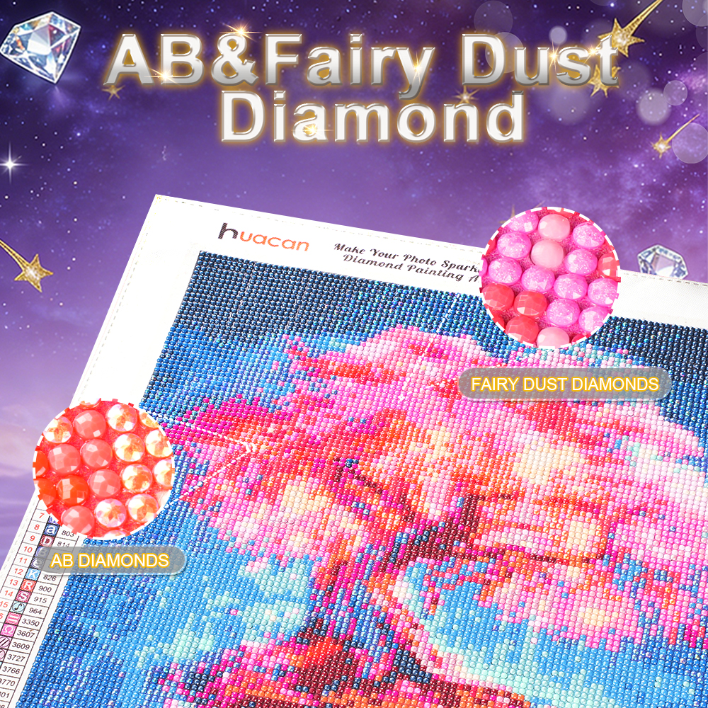 HUACAN Diamond Art Painting Ro - Resin Art For Rose ulasan dan harga