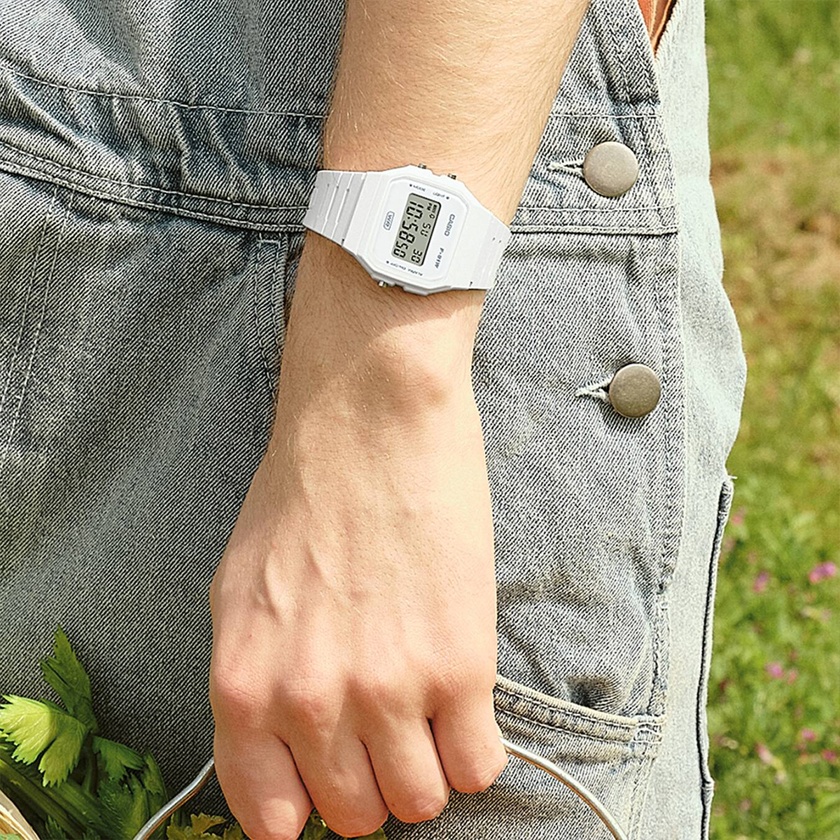 Casio watch for men Retro Elec - Resin Art Watch ulasan dan harga