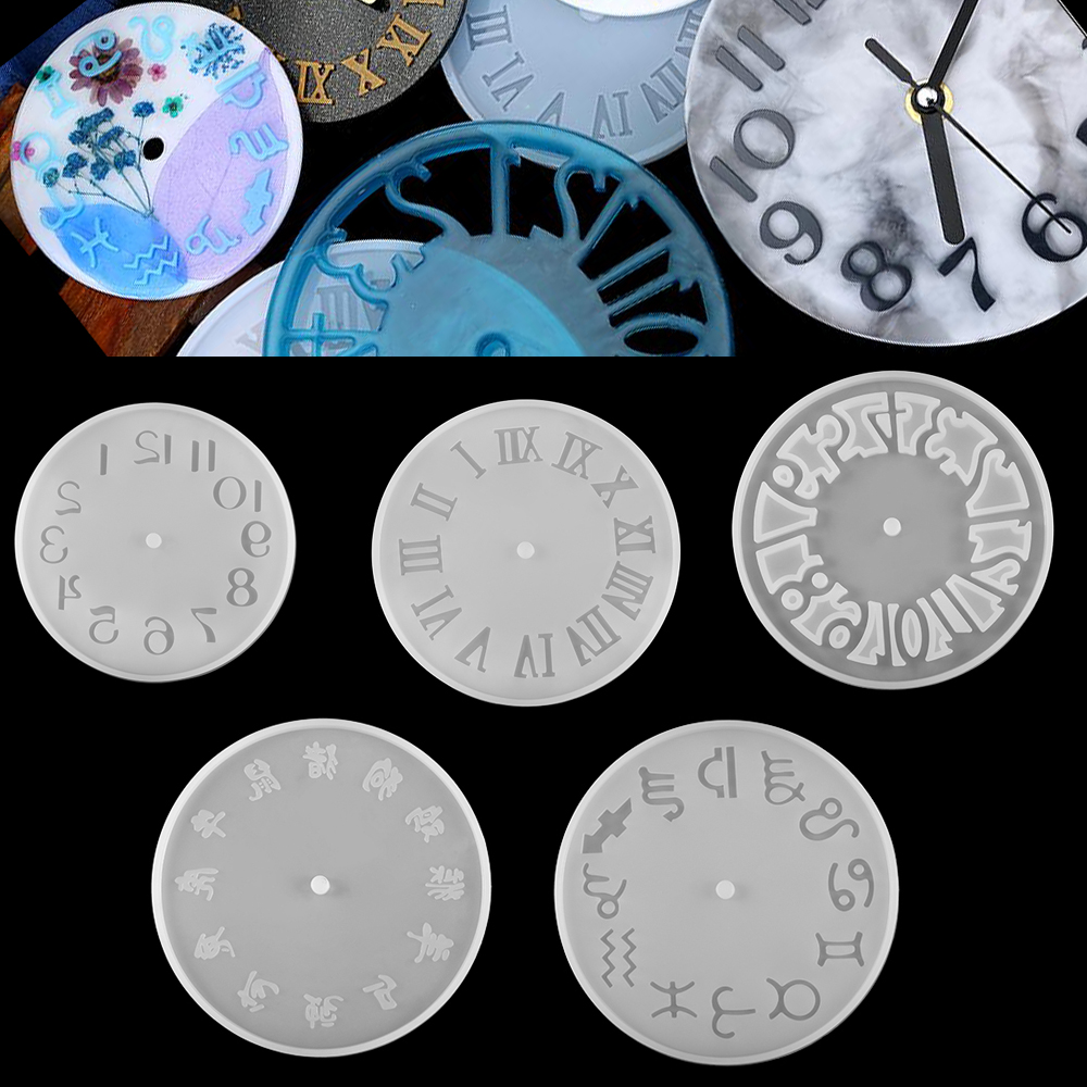 1Pcs Clock Resin Epoxy Molds M - Resin Art Clock ulasan dan harga