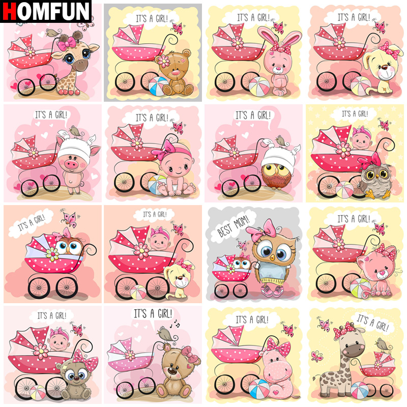 HOMFUN Art 5D Diy Diamond Pain - Resin Art Baby ulasan dan harga