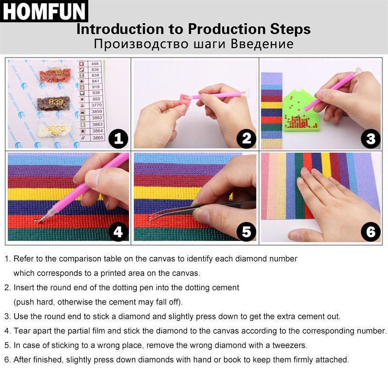 HOMFUN Art 5D Diy Diamond Pain - Resin Art Baby ulasan dan harga