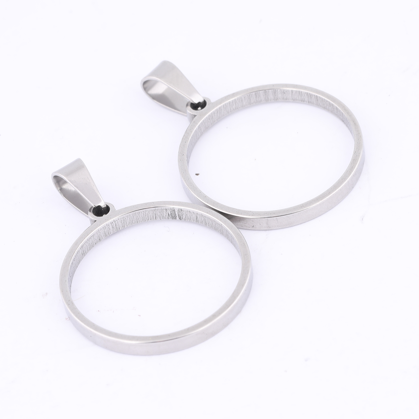 10pcs 25mm Round Open Bezel Ch - Resin Art Pendant ulasan dan harga