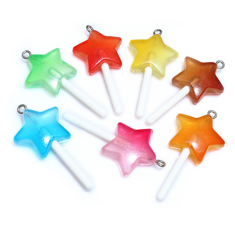 10pcs Resin Pendants Shiny Rou - Resin Art Pendant ulasan dan harga