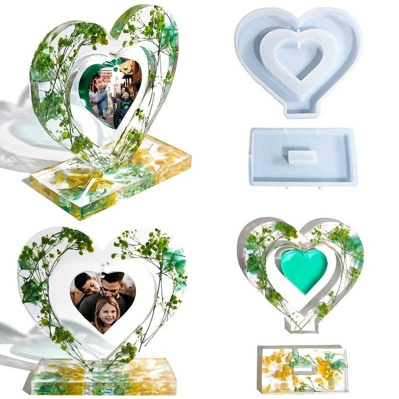 Heart Resin Molds, 2 Pieces Lo - Resin Art Watch ulasan dan harga
