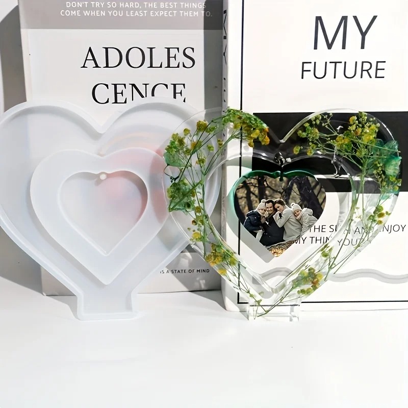 Heart Resin Molds, 2 Pieces Lo - Resin Art Watch ulasan dan harga