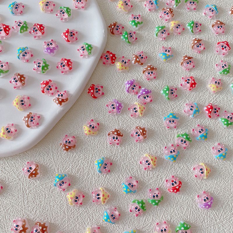 2/10/20pcs Kirby Nail Charms 3 - Resin Art And Decor ulasan dan harga