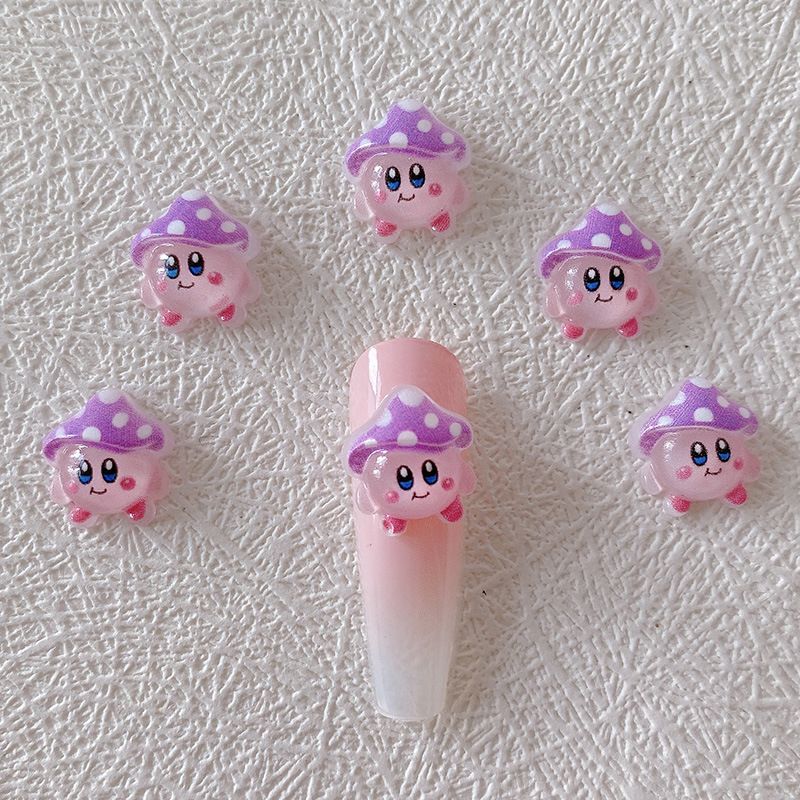 2/10/20pcs Kirby Nail Charms 3 - Resin Art And Decor ulasan dan harga