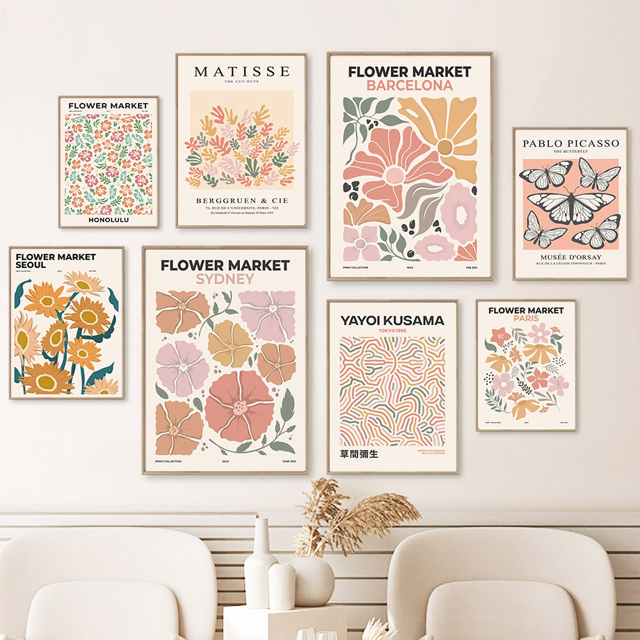 Flower Market Poster Printing  - Resin Art Name ulasan dan harga
