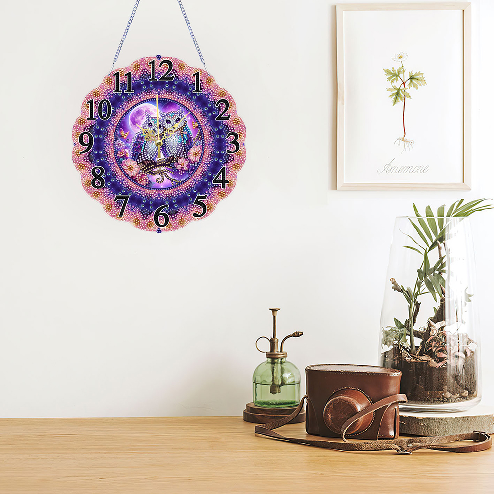 2D Flat DIY Diamond Painting C - Resin Art Clock ulasan dan harga