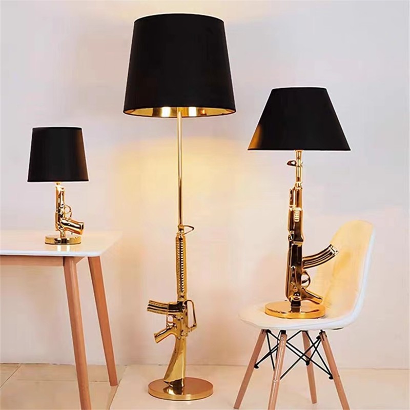 AK47 floor Lamp Creative resin - Resin Art On Floor ulasan dan harga