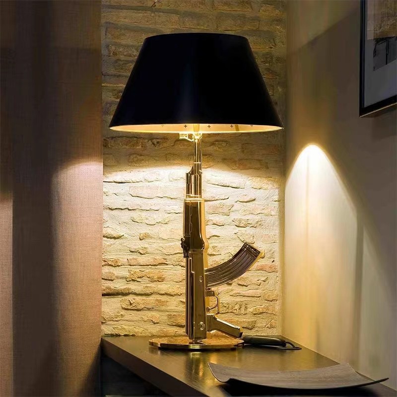 AK47 floor Lamp Creative resin - Resin Art On Floor ulasan dan harga