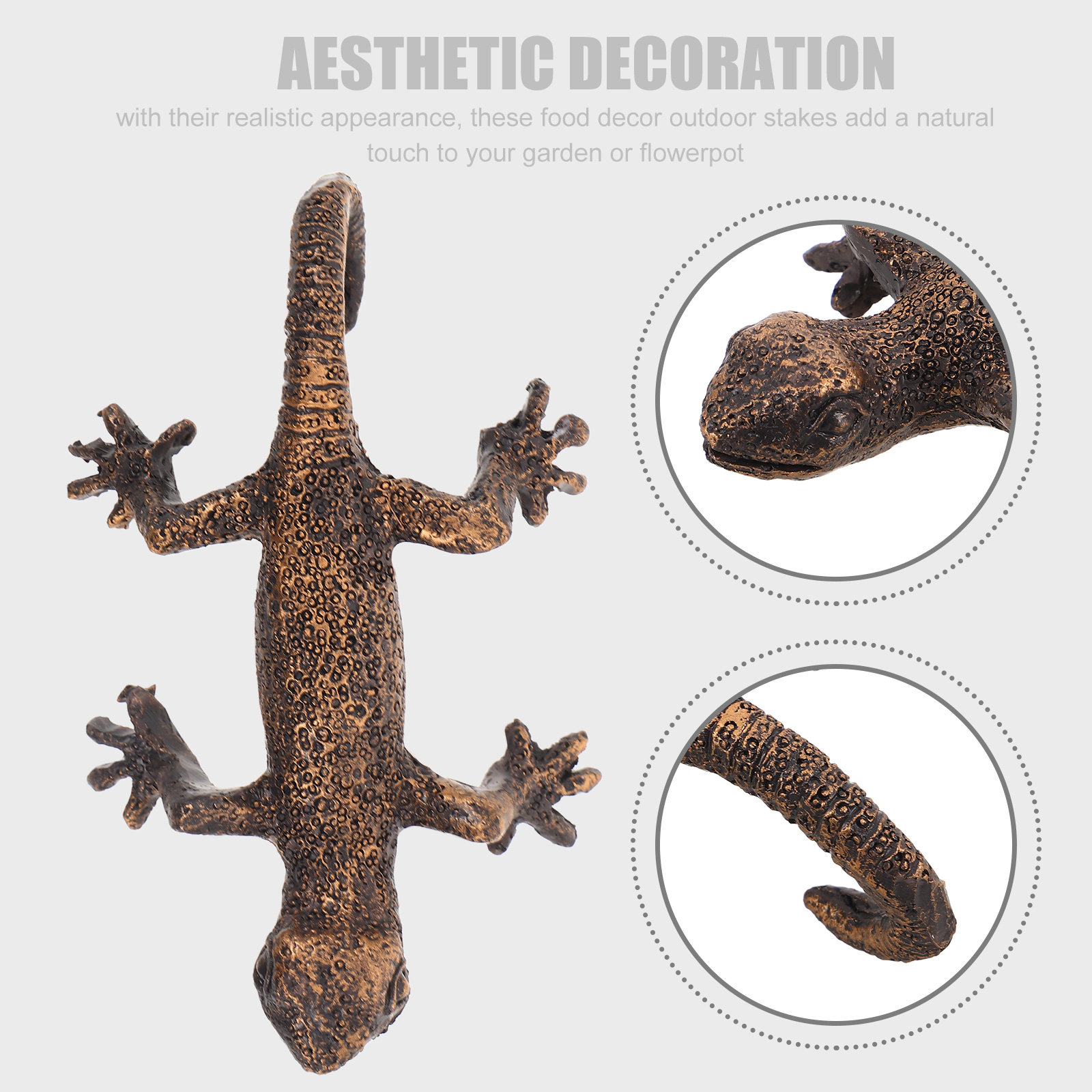 Gecko Wall Hanging Garden Deco - Resin Art And Decor ulasan dan harga