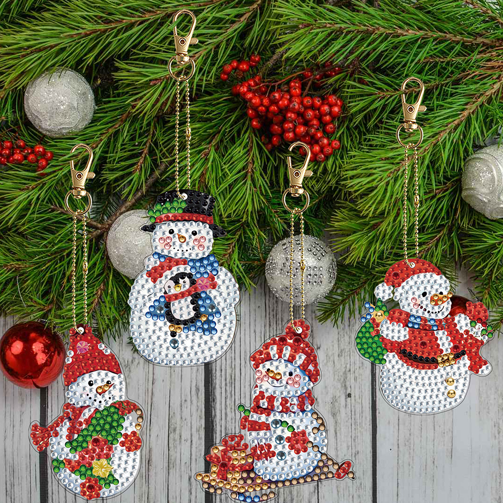 12pcs Christmas Diamond Painti - Resin Art A Keychain ulasan dan harga
