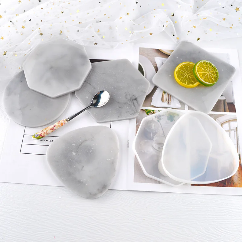 Multi-style Geometric Coaster  - Resin Art Table ulasan dan harga